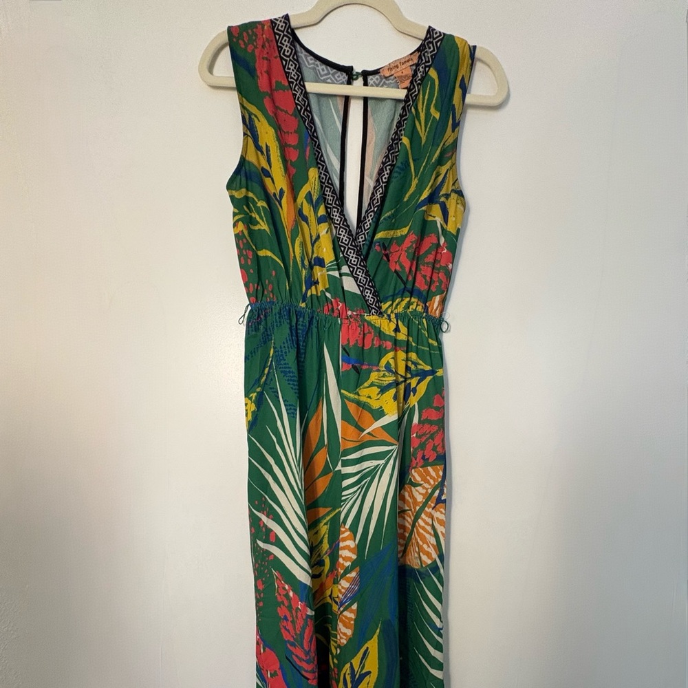 Flying Tomato Resort Collection Tropical Wide-Leg Jumpsuit | Size S